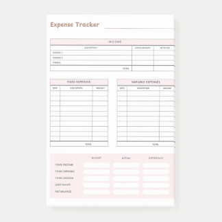 Uitgaven Tracker Post-It Notities Post-it® Notes