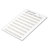 Uitgavenspoorder Notitieblok (Schuin)