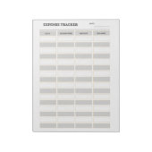 Uitgaventracker Notitieblok (Linkerzijde)