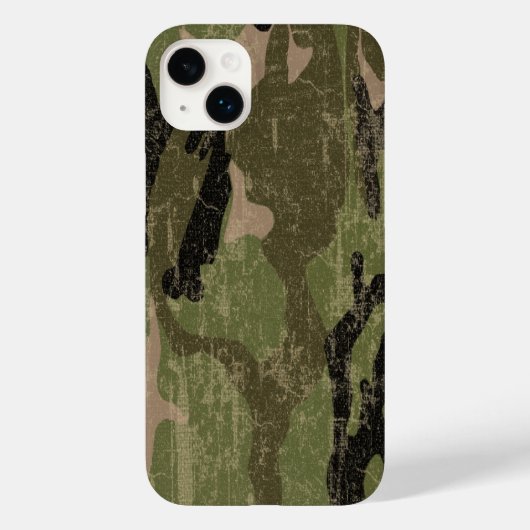 Uitgebleekte groene camouflage Case-Mate iPhone case (Achterkant)
