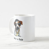 Uitgeblindeerde Jack Russell Terrier Koffiemok (Voorkant links)