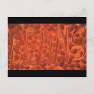 Uitgebotte bonen briefkaart