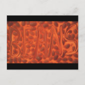 Uitgebotte bonen briefkaart (Voorkant)