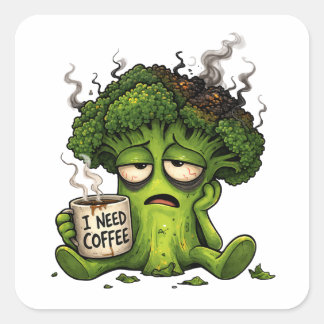 Uitgebrande Broccoli Sticker