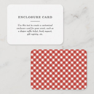 Uitgebreid BBQ-Baby shower Informatiekaartje