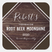 Uitgebreid bijtlabel vierkante sticker (Voorkant)