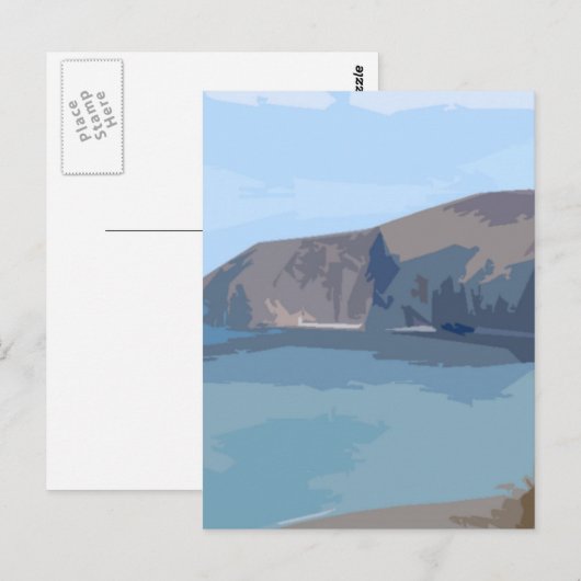 Uitgebreid Briefkaart met deco-stijl (Voorkant / Achterkant)