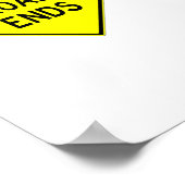 Uitgebreid Classic Road Sign Poster 21-objecten (Hoek)