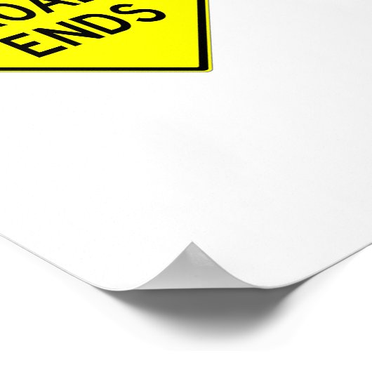 Uitgebreid Classic Road Sign Poster 21-objecten (Hoek)