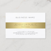 Uitgebreid Eenvoudig design Gold-design, modern Visitekaartje (Achterkant)