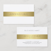 Uitgebreid Eenvoudig design Gold-design, modern Visitekaartje (Voorkant / Achterkant)