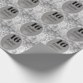 Uitgebreid luxe velvet verpakkingspapier 16e cadeaupapier (Hoek)