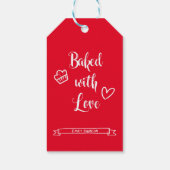 Uitgebreid met de liefdesnaam Rood en Wit Cadeaulabel (Achterkant)