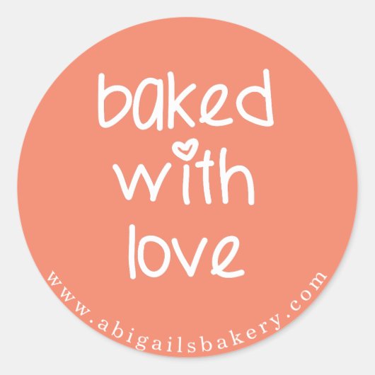 Uitgebreid met liefde - Aangepaste kleuren Ronde Sticker (Voorkant)