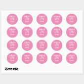Uitgebreid met liefde - Aangepaste kleuren Ronde Sticker (Vel)