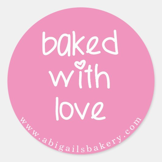 Uitgebreid met liefde - Aangepaste kleuren Ronde Sticker (Voorkant)