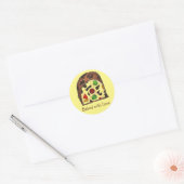 Uitgebreid met liefdesbrood en fruitkakkerfeest ronde sticker (Envelop)
