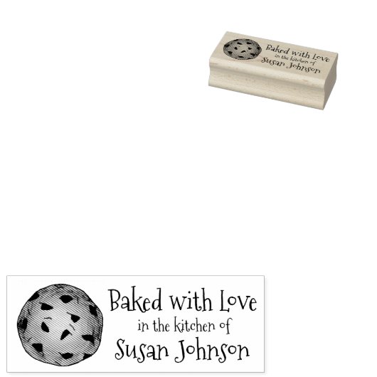 Uitgebreid met liefdesgerichte chocolade-chips rubberstempel (Gestempeld)