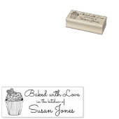 Uitgebreid met speciale liefdescupcake-bakker Bake Rubberstempel (Gestempeld)
