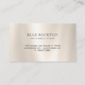 Uitgebreid minimalistisch Visitekaartje van Pearl  (Achterkant)