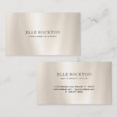 Uitgebreid minimalistisch Visitekaartje van Pearl  (Voorkant / Achterkant)
