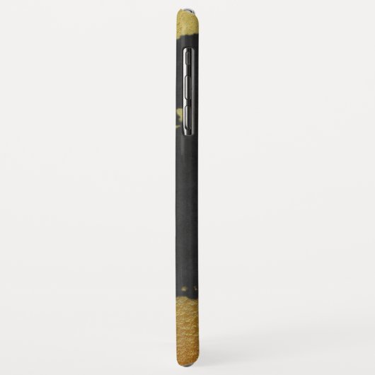 *~* Uitgebreid monogram goud & zwart alkboard Case-Mate iPhone Case (Achterkant/links)