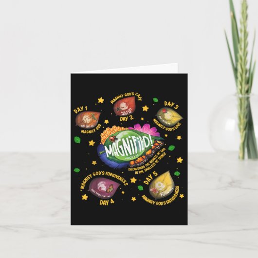 Uitgebreid ontdekken van de grootheid van God VBS Kaart (Voorkant)