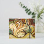 Uitgebreid ontwerp van het originele kunstontwerp  briefkaart (Staand voorkant)