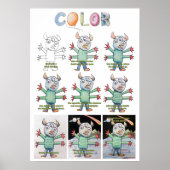 Uitgebreid Poster voor kleuren (Voorkant)