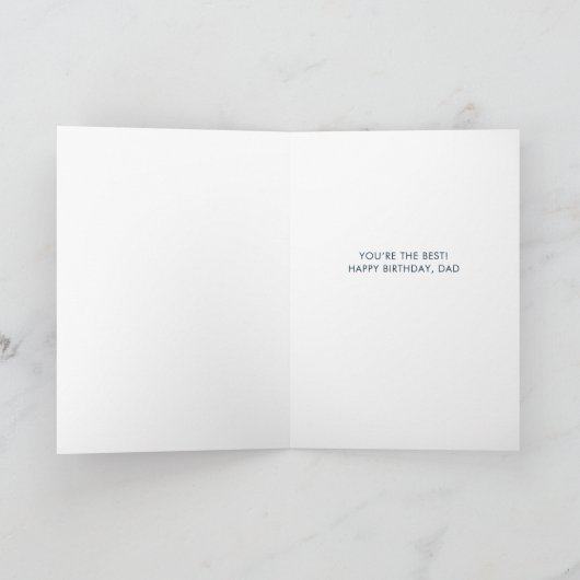 Uitgebreid script Beste vader ooit Vaders verjaard Kaart (Binnen)