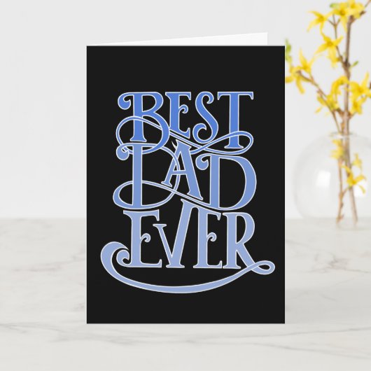 Uitgebreid script Beste vader ooit Vaders verjaard Kaart (Gele Bloem)