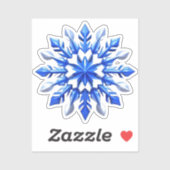Uitgebreid Snowflake-ontwerp Sticker (Vel)