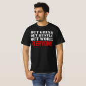Uitgebreid uitsnuiven werken iedereen t-shirt (Voorkant volledig)