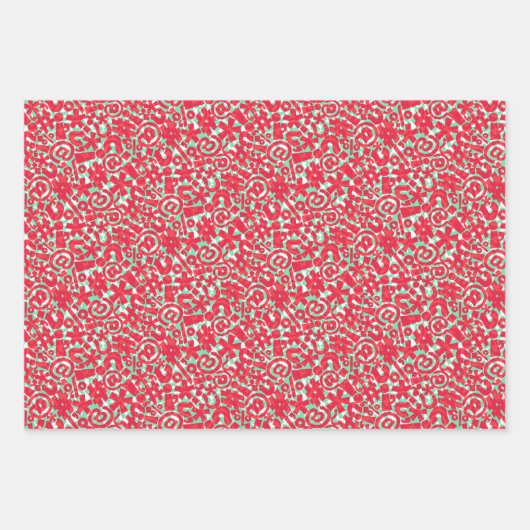 Uitgebreid vakantiegranspappapier inpakpapier vel (Voorkant)