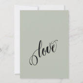 Uitgebreid Vieren met ons! Eenvoudig Salie Groen Kaart (Achterkant)