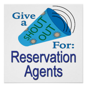 Uitgebreid voor reserveringsagents perfect poster