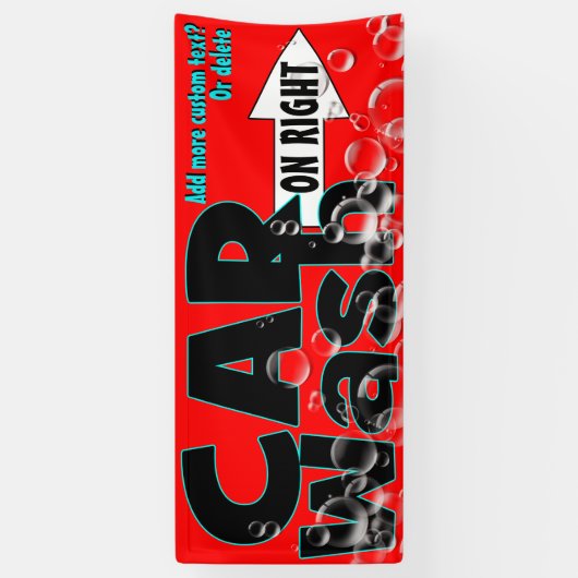 Uitgebreid wasprogramma met pijl aanpasbaar advert spandoek (Verticaal)