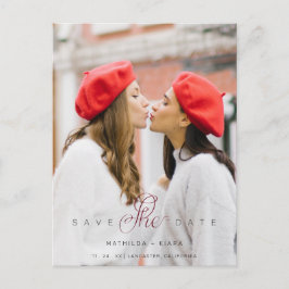 Uitgebreide Aangepaste Foto Couple Lesbian Gay Briefkaart