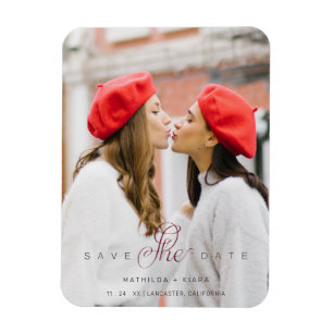 Uitgebreide Aangepaste Foto Couple Lesbian Gay Magneet