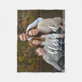 Uitgebreide, bewerkbare kleuren, aangepaste fotovo fleece deken (Voorkant)