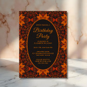 Uitgebreide Boho verjaardagsfeest uitnodiging Unie