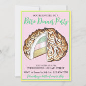 Uitgebreide Bombe Alaska Retro Dinner Party Desser Kaart (Voorkant)