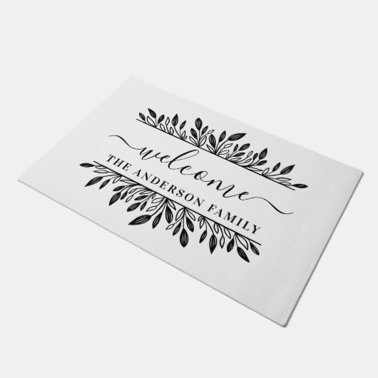 Uitgebreide botanische persoonlijke familienaam We Deurmat (Schuin)