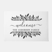 Uitgebreide botanische persoonlijke familienaam We Deurmat (Voorkant)