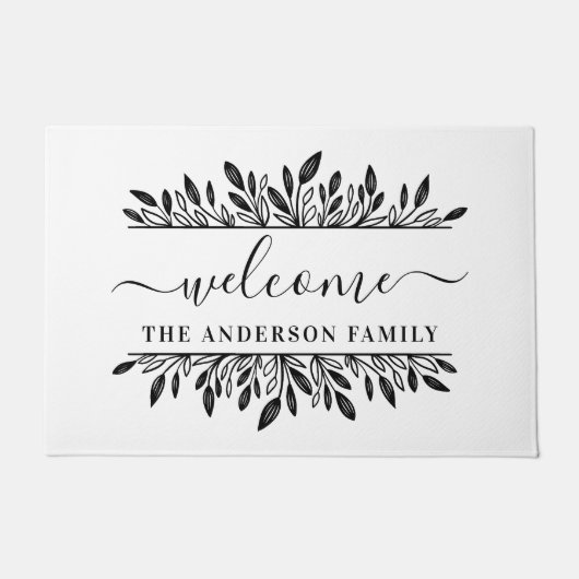 Uitgebreide botanische persoonlijke familienaam We Deurmat (Voorkant)