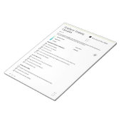 Uitgebreide Checklist voor de opleiding van werkne Notitieblok (Schuin)