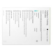 Uitgebreide Checklist voor de opleiding van werkne Notitieblok (Voorkant)