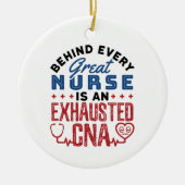 Uitgebreide CNA Certified Nursing Assistant Keramisch Ornament (Voorkant)