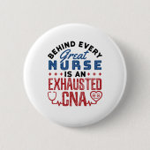 Uitgebreide CNA Certified Nursing Assistant Ronde Button 5,7 Cm (Voorkant)