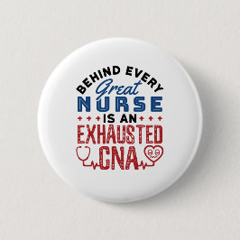 Uitgebreide CNA Certified Nursing Assistant Ronde Button 5,7 Cm